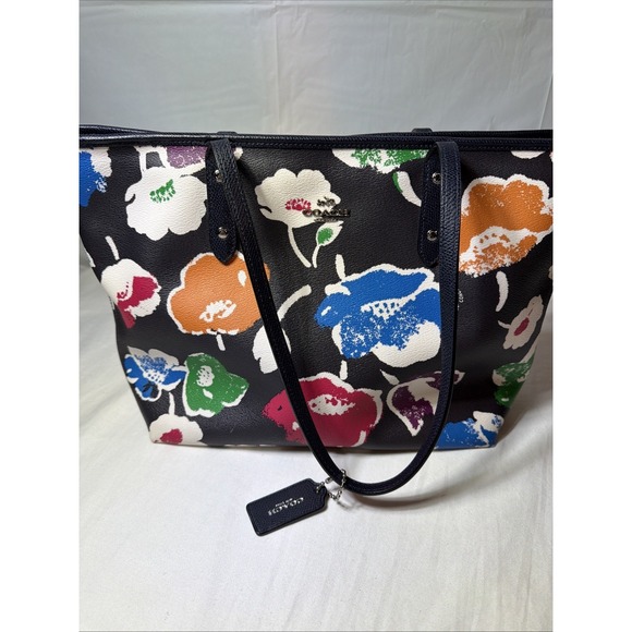Coach Handbags - coach flower leather tote purse
